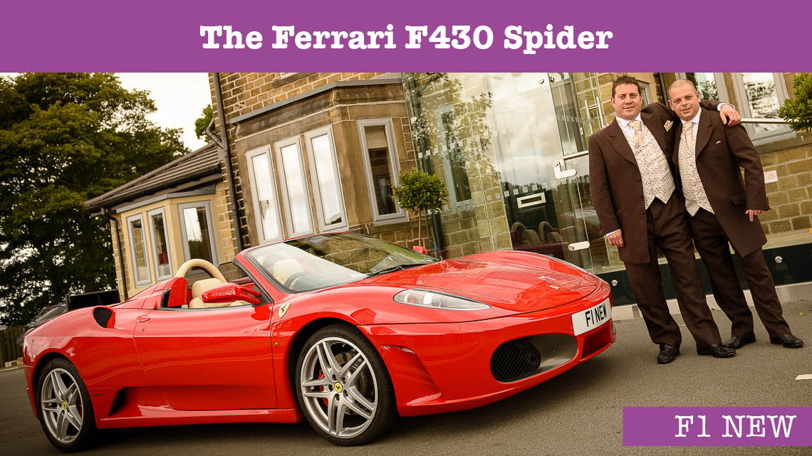 Ferrari F430 Wedding car - wedding cars huddersfield - Grooms car